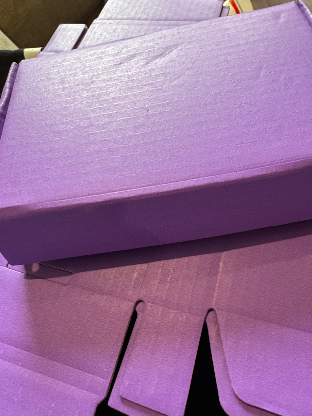 Purple Cardboard Storage/Shipping Box 5 boxes